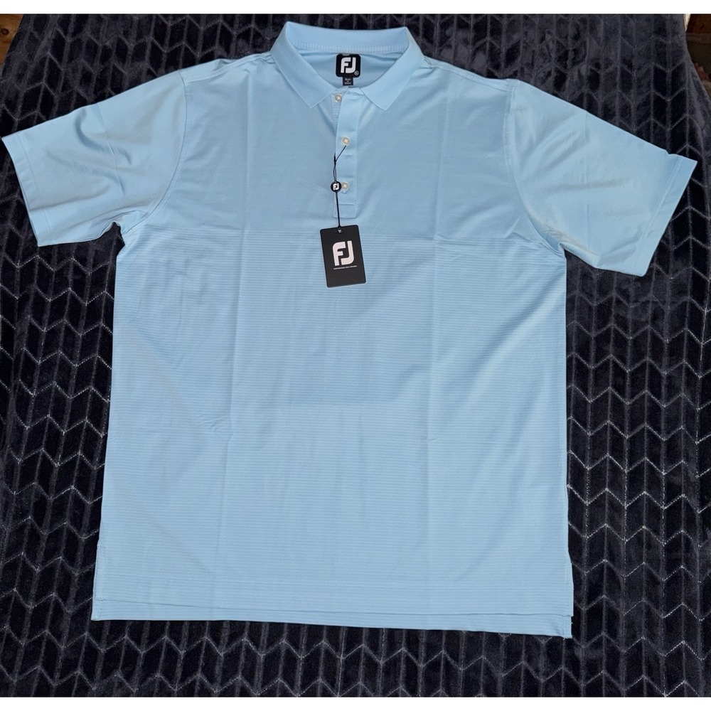 FootJoy Mens Golf Polo ProPique Shirt Blue Size XL NWT